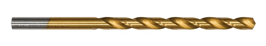 Сверло по металлу удлин №686 ПрофОснастка Эксперт Ø 5,5 мм P6M5 HSS M2 TIN (6542)/135° DIN 340, 1шт. - (упак. в пласт. бокс по 15 шт.)