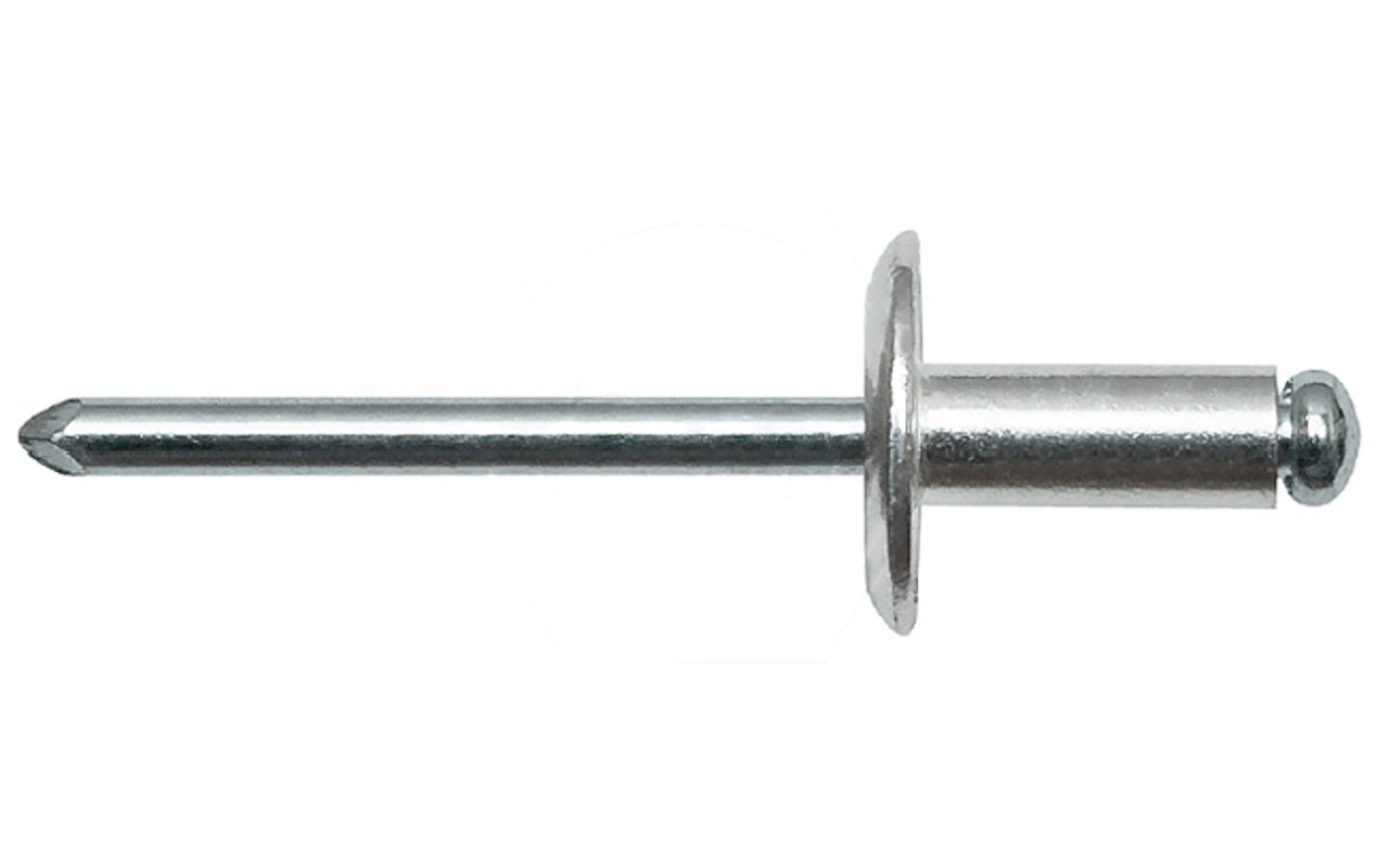 Заклепка вытяжная, широкий бортик АЛ/СТ