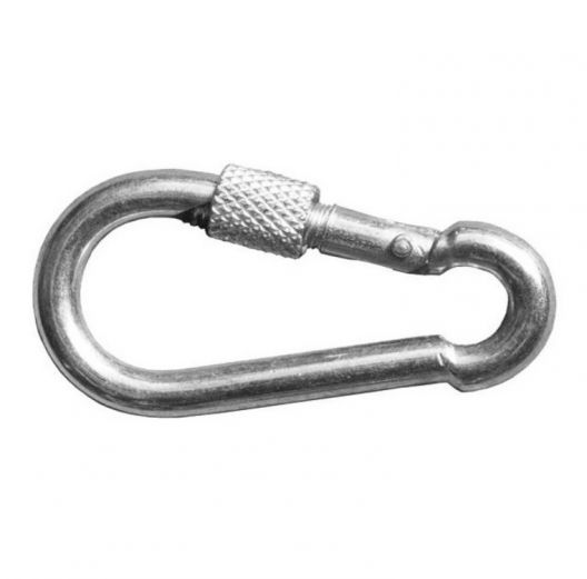 Карабин пожарный с фиксатором (DIN 5299D)  d4 в Кемерове