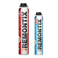 REMONTIX PRO зимняя пистолетная монтажная пена, 750 мл