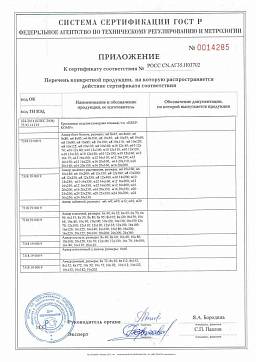 Сертификат на Анкер рамный металлический 2