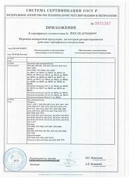 Сертификат на ЗАКЛЕПКА-ГАЙКА С ЦИЛНДР. ГОЛ. С НАСЕЧКАМИ 7