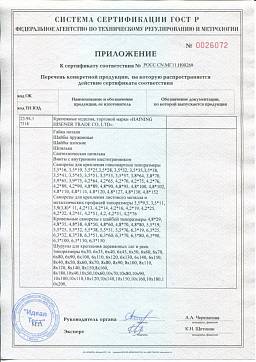 Сертификат на Дюбель распорный полипропиленовый с шипами 3